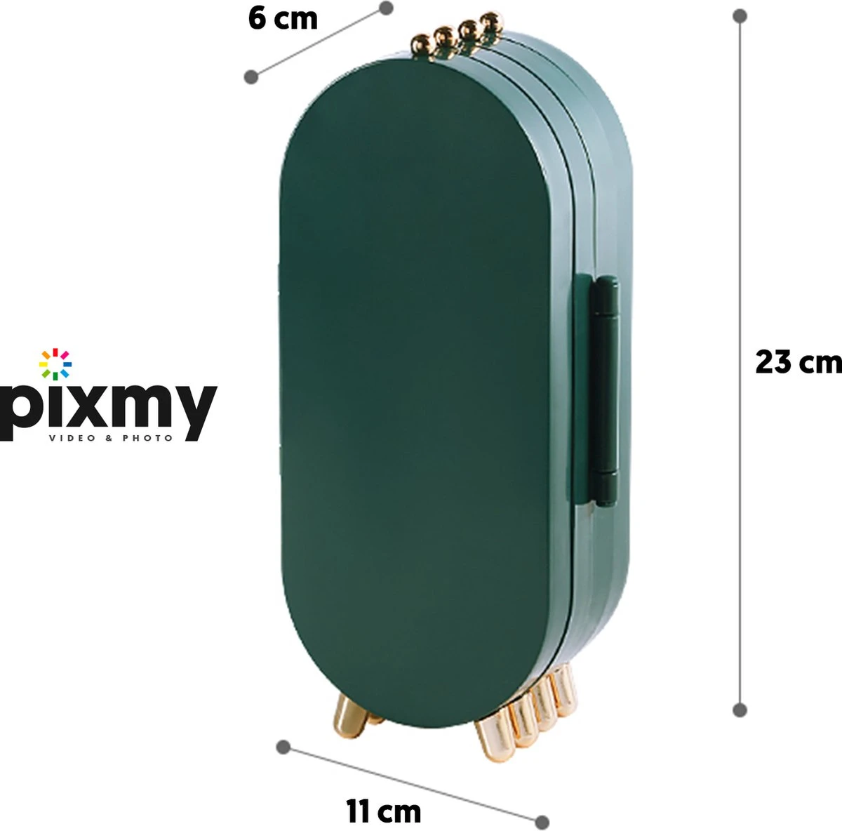 PIXMY® - Groen - Sieradenhouder - Oorbellenrekje - Sieradenrekje - Sieraden Organizer - Sieraden Doos - Sieraden Opbergen 3 PIXMY® - Groen - Sieradenhouder - Oorbellenrekje - Sieradenrekje - Sieraden Organizer - Sieraden Doos - Sieraden Opbergen - Afbeelding 3