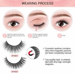 Nepwimers Zonder Lijm | Magnetische Wimpers | Eyeliners | Diamond Wimpers | Pincet | Wimperset | Model Diamond | Fake Lashes | M5 Lashes Diamond Set | Herbruikbare Wimpers | 3D Wimpers | Kit | Waterbestendig | Natuurlijke Wimpers | Waterproof -GlowBelle Verkoopwinkel 1200x1185 3