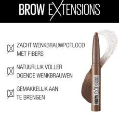 Maybelline Brow Extensions - 06 Deep Brown - Bruin Wenkbrauwpotlood - 10.5 Gr -GlowBelle Verkoopwinkel 1200x1188 11