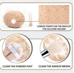 Siliconen Make Up Spons Houder/Fopspeen Bakje/Speen Ophangbare Bak/ Onbreekbare Milieuvriendelijke Make-up Hoes/make-up Spons Houder/ Make-up Tools/ Wasbare Make-up Spons Houder/ SiliconeMake Up Holder/ Ophangbare Make-up Houder /Make-up Tools Reizen -GlowBelle Verkoopwinkel 1200x1193 7