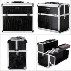 A.T. Shop Cosmeticakoffer, Make-up Koffer, Beauty Case, Bewaren Van Make-up, Nagellak. Zwart -GlowBelle Verkoopwinkel 1200x1198 60