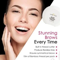 Marie-José & Co - Brow Mapping String - Voor Henna Brows & Microblading - Kleur Draad: Zwart - 1 X 10 M - 50 Toepassingen -GlowBelle Verkoopwinkel 1200x1200 1122