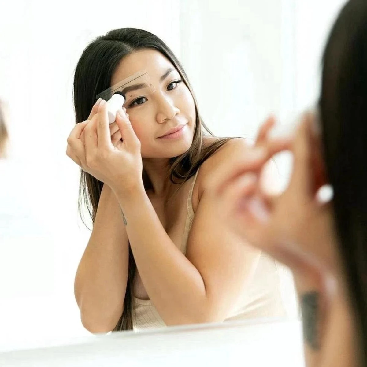 ProductPlanet Premium Wenkbrauw Stempel Set 2022 - Wenkbrauw Sjabloon - Wenkbrauwstempel - Brow Stamp - 10 Sjablonen - Borsteltje - Mesje - Herbruikbaar - Waterdicht - Cadeau Voor Haar - Zwart 2 ProductPlanet Premium Wenkbrauw Stempel Set 2022 - Wenkbrauw Sjabloon - Wenkbrauwstempel - Brow Stamp - 10 Sjablonen - Borsteltje - Mesje - Herbruikbaar - Waterdicht - Cadeau Voor Haar - Zwart - Afbeelding 2