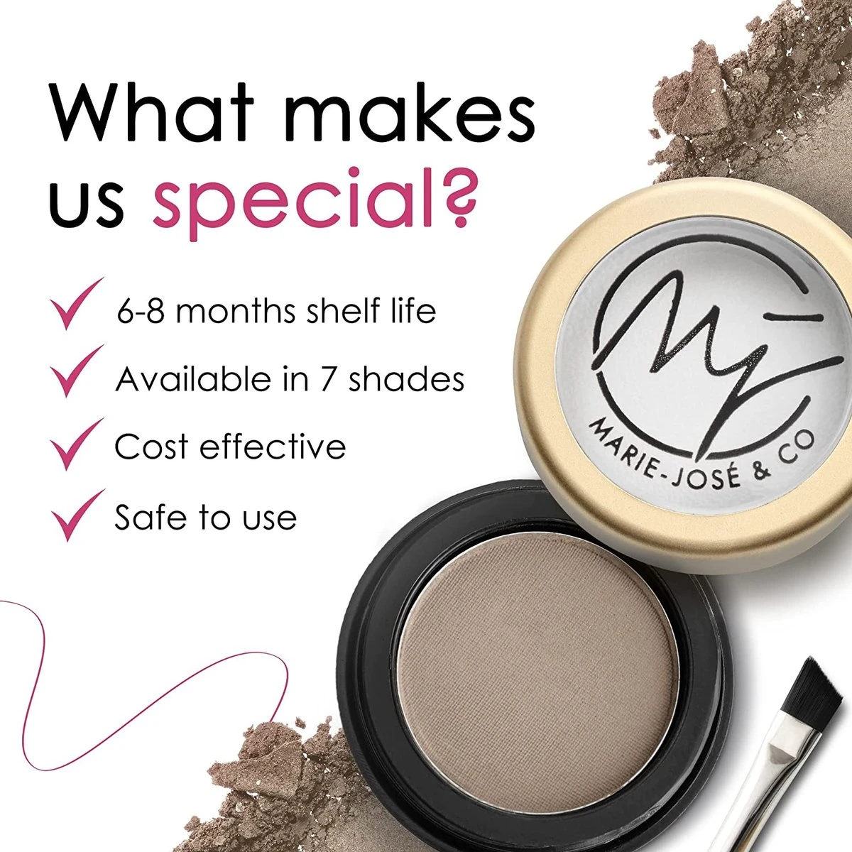 Wenkbrauwpoeder Donkerblond - Taupe - Wenkbrauw Make-up - Zachte, Natuurlijke Wenkbrauwen - Marie-José & Co 3 Wenkbrauwpoeder Donkerblond - Taupe - Wenkbrauw Make-up - Zachte, Natuurlijke Wenkbrauwen - Marie-José & Co - Afbeelding 3