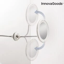 Innovagoods Led Vergrotende Spiegel Met Flexibele Arm En Zuignap Mizoom - Spiegel Met Verlichting - Spiegel - Spiegel Met Zuignap - Spiegel Met Verlichting - Badkamerspiegel Met Led Verlichting - Spiegel Met Verlichting Make Up - Spiegel Met Licht -GlowBelle Verkoopwinkel 1200x1200 1353