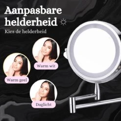 Best’Livin Led Spiegel - Badkamer - Hollywood - Visagie - Spiegellamp - Spiegelverlichting - Slimme Lampen - Oplaadbaar -GlowBelle Verkoopwinkel 1200x1200 1369