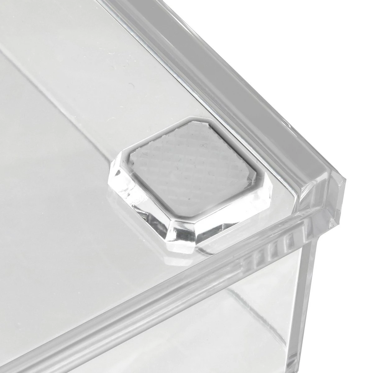 Relaxdays Make-up Organizer Klein - Stapelbaar - Sieradendoosje - Cosmetica - Opbergbox - Doorzichtig 9 Relaxdays Make-up Organizer Klein - Stapelbaar - Sieradendoosje - Cosmetica - Opbergbox - Doorzichtig - Afbeelding 9