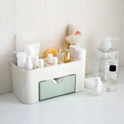 IBright Make-Up Organizer Met Lade - Cosmetica Opbergdoos - Bureau Organizer - Groen -GlowBelle Verkoopwinkel 1200x1200 1499