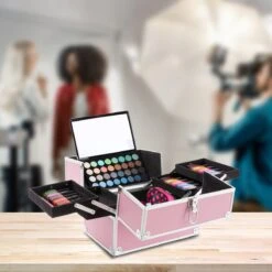 AREBOS Cosmeticakoffer Beauty Case Multikoffer 15 L Roze -GlowBelle Verkoopwinkel 1200x1200 1511