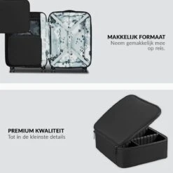 Cosmetica Koffer - Make-up Koffer Met Verstelbare Vakken - Visagie En Nagelstyliste Beauty Koffer - 26x23x9CM -GlowBelle Verkoopwinkel 1200x1200 1520