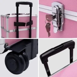 TecTake Cosmetica Koffer Met 3 Etages - Roze - Make-up Koffer 16 TecTake Cosmetica Koffer Met 3 Etages - Roze - Make-up Koffer -GlowBelle Verkoopwinkel 1200x1200 1529