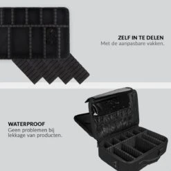 Cosmetica Koffer - Make-up Koffer Met Verstelbare Vakken - Visagie En Nagelstyliste Beauty Koffer - 37x27x13CM -GlowBelle Verkoopwinkel 1200x1200 1538