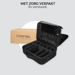 Cosmetica Koffer - Make-up Koffer Met Verstelbare Vakken - Visagie En Nagelstyliste Beauty Koffer - 37x27x13CM -GlowBelle Verkoopwinkel 1200x1200 1540