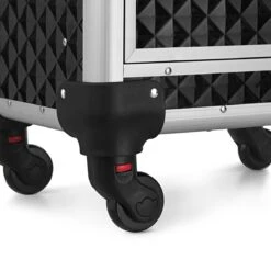 Songmics Kapperskoffer - Cosmetica Trolley - Cosmetica Koffer - Make-up Koffer - Visagie Koffer - Make Up Trolley - Op Wielen - Zwart -GlowBelle Verkoopwinkel 1200x1200 1550