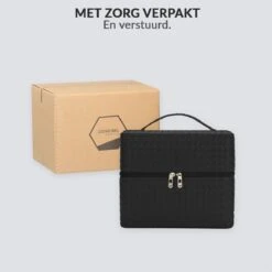 Confibel Make Up Koffer - Uitklapbaar - 5 Opbergbakken - Met Spiegel - Zwart 29 Confibel Make Up Koffer - Uitklapbaar - 5 Opbergbakken - Met Spiegel - Zwart -GlowBelle Verkoopwinkel 1200x1200 1558
