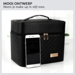 Confibel Make Up Koffer - Uitklapbaar - 5 Opbergbakken - Met Spiegel - Zwart 31 Confibel Make Up Koffer - Uitklapbaar - 5 Opbergbakken - Met Spiegel - Zwart -GlowBelle Verkoopwinkel 1200x1200 1560