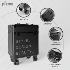 PIXMY® - MT130-S - Make Up Koffer - Cosmetica Koffer - DESIGN 19 PIXMY® - MT130-S - Make Up Koffer - Cosmetica Koffer - DESIGN -GlowBelle Verkoopwinkel 1200x1200 1579