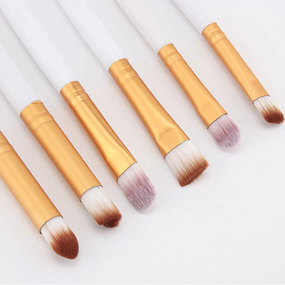 Evvie 20-delige Make-up Kwasten Set - Wit Goud 5 Evvie 20-delige Make-up Kwasten Set - Wit Goud - Afbeelding 5