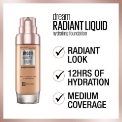 Maybelline Dream Radiant Liquid - 054 Toffee - Foundation Geschikt Voor De Droge Huid Met Hyaluronzuur - 30 Ml -GlowBelle Verkoopwinkel 1200x1200 167