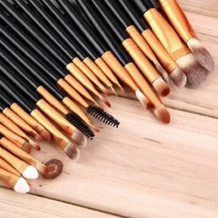 Evvie 20-delige Make-up Kwasten Set - Goud Zwart -GlowBelle Verkoopwinkel 1200x1200 1753