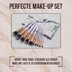 Luxe Make Up Kwasten Set - Make Up Brush - Oogschaduw – Beauty - Foundation Kwast - Poederkwast - Brush - Make Up - Cosmetica - Kwasten Set – Make Up Etui - Make Up Penselen Set – Make Up Set -GlowBelle Verkoopwinkel 1200x1200 1863