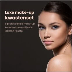 Saaf Make Up Kwasten - 8-Delige Set - Incl. Etui - Poederkwasten - Kabuki Kwast - Roze -GlowBelle Verkoopwinkel 1200x1200 1867