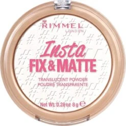Rimmel London Insta Fix & Matte Make-uppoeder - 01 Clear 30 Rimmel London Insta Fix & Matte Make-uppoeder - 01 Clear -GlowBelle Verkoopwinkel 1200x1200 265