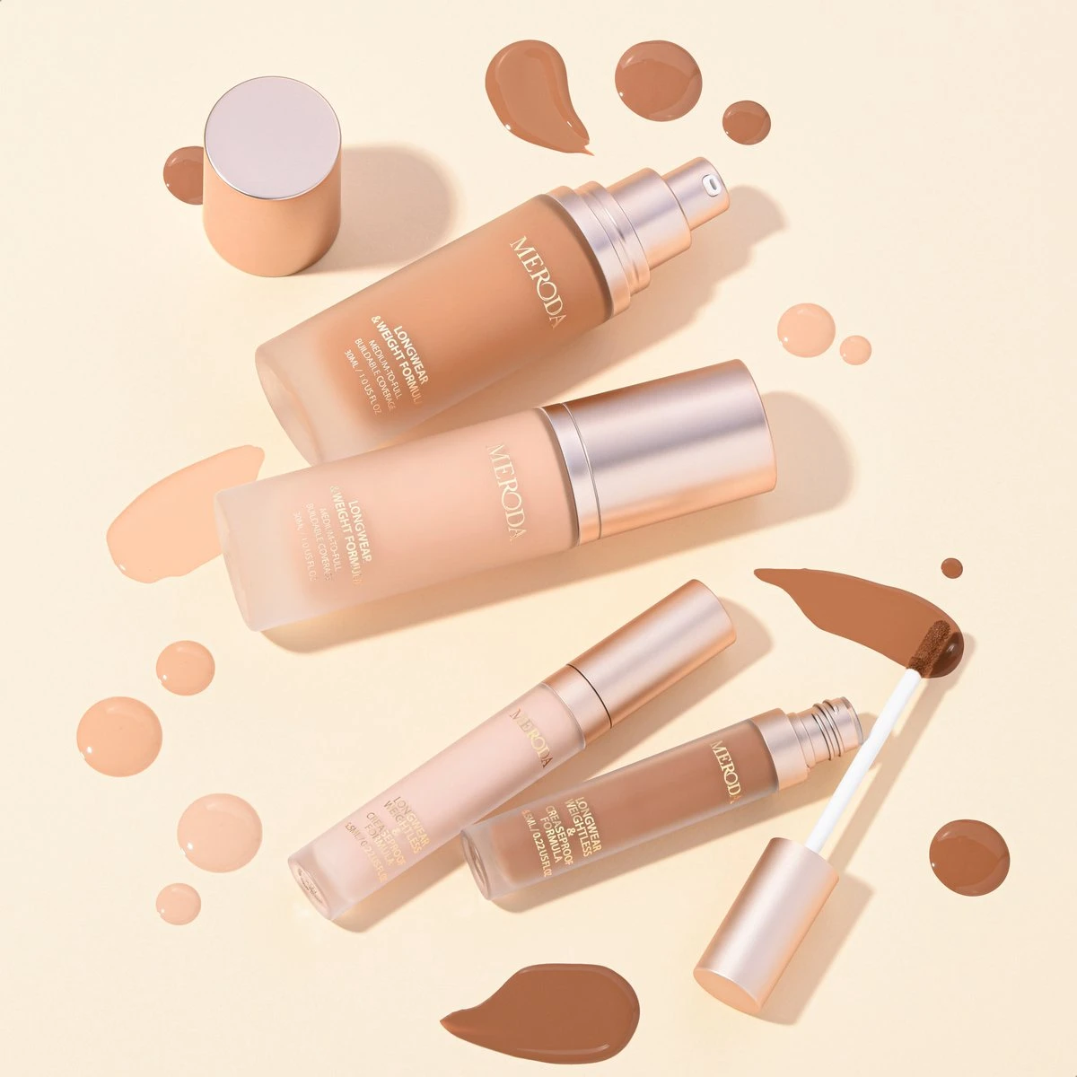Meroda Universal Foundation - 9C | Lichtbeige Met Een Gouden Perzikkleurige Ondertoon Licht Tot Medium Beige Met Een Goude Ondertoon - 30ml 4 Meroda Universal Foundation - 9C | Lichtbeige Met Een Gouden Perzikkleurige Ondertoon Licht Tot Medium Beige Met Een Goude Ondertoon - 30ml - Afbeelding 4