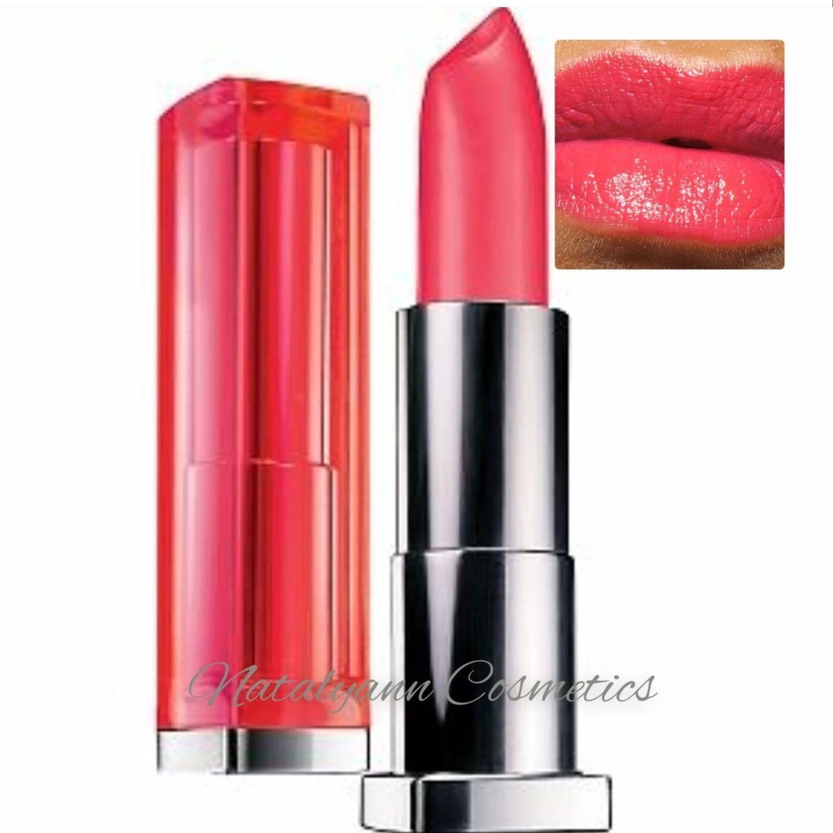 Maybelline Color Sensational - 910 Shocking Coral - Koraal - Lippenstift 3 Maybelline Color Sensational - 910 Shocking Coral - Koraal - Lippenstift - Afbeelding 3