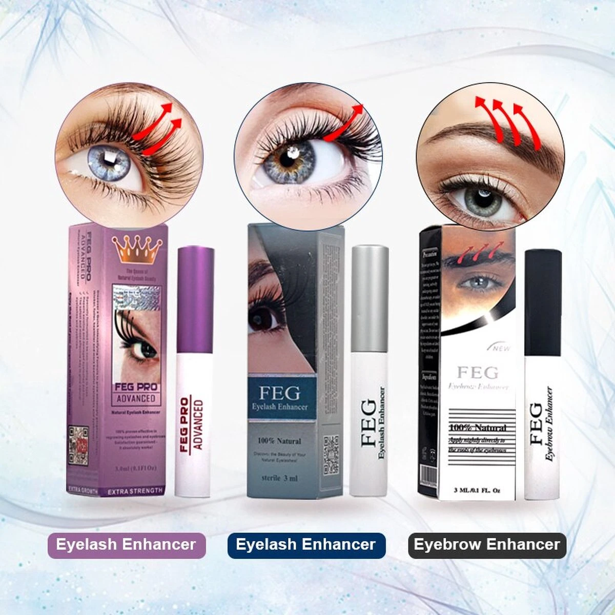 Merkloos FEG Pro Geavanceerde Wimpeserum | Wimper Groei Booster | Wimper Behandelingen | Serum Enhancer | Originele Feg Eyelash Enhancer Eyelash Serum Eyebrow Enhancer Eyebrow Serum 8 Merkloos FEG Pro Geavanceerde Wimpeserum | Wimper Groei Booster | Wimper Behandelingen | Serum Enhancer | Originele Feg Eyelash Enhancer Eyelash Serum Eyebrow Enhancer Eyebrow Serum - Afbeelding 8