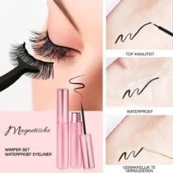 Merkloos Magnetische Wimpers - Katten Oog - Magnetische Nep Wimpers Met 2 Magnetic Eyeliners En Applicator - Valse Wimpers - Magnetic Lashes - Magnetische Wimpers Set -GlowBelle Verkoopwinkel 1200x1200 868