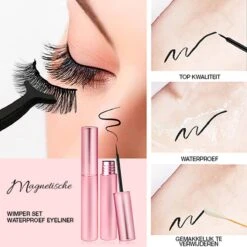 Merkloos Magnetische Wimpers - Open Oog - Magnetische Nep Wimpers Met 2 Magnetic Eyeliners En Applicator - Valse Wimpers - Magnetic Lashes - Magnetische Wimpers Set -GlowBelle Verkoopwinkel 1200x1200 880