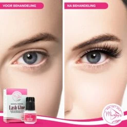 MURLEY'S Wimperlijm- Wimperextensions Lijm - Lash Glue - Zwart - Eenmalig Aanbrengen Voor Wekenlang Plezier - Perfecte Wimpers -GlowBelle Verkoopwinkel 1200x1200 912