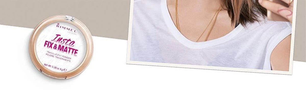 Rimmel London Insta Fix & Matte Make-uppoeder - 01 Clear 9 Rimmel London Insta Fix & Matte Make-uppoeder - 01 Clear - Afbeelding 9