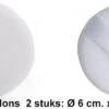 Rojafit Poederdons - Fluweel - Ø 6 Cm X 12 Mm. - 2 Stuks