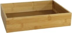 Gerim - Kast/lade Sorteer Organizer Bamboe Hout Bakje 32 X 24 X 7 Cm -GlowBelle Verkoopwinkel 1200x552