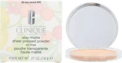 Clinique Stay Matte Sheer Pressed Powder - 02 Stay Neutral - Gezichtspoeder -GlowBelle Verkoopwinkel 1200x622