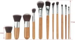 10-delig Bamboe Make-up Geschenkset- Make-up Kwasten - Make Up Brush- Poederkwast -Make Up Penselen Set -Foundation Kwast- Poeder Kwast- Concealer Brush- Lip Brush -GlowBelle Verkoopwinkel 1200x635