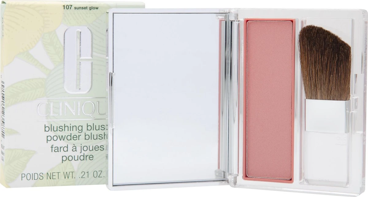 Clinique Blushing Blush Powder Blush - 107 Sunset Glow 19 Clinique Blushing Blush Powder Blush - 107 Sunset Glow - Afbeelding 19