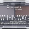 Rimmel London Brow This Way Brow Sculpting Kit - 003 Dark Brown