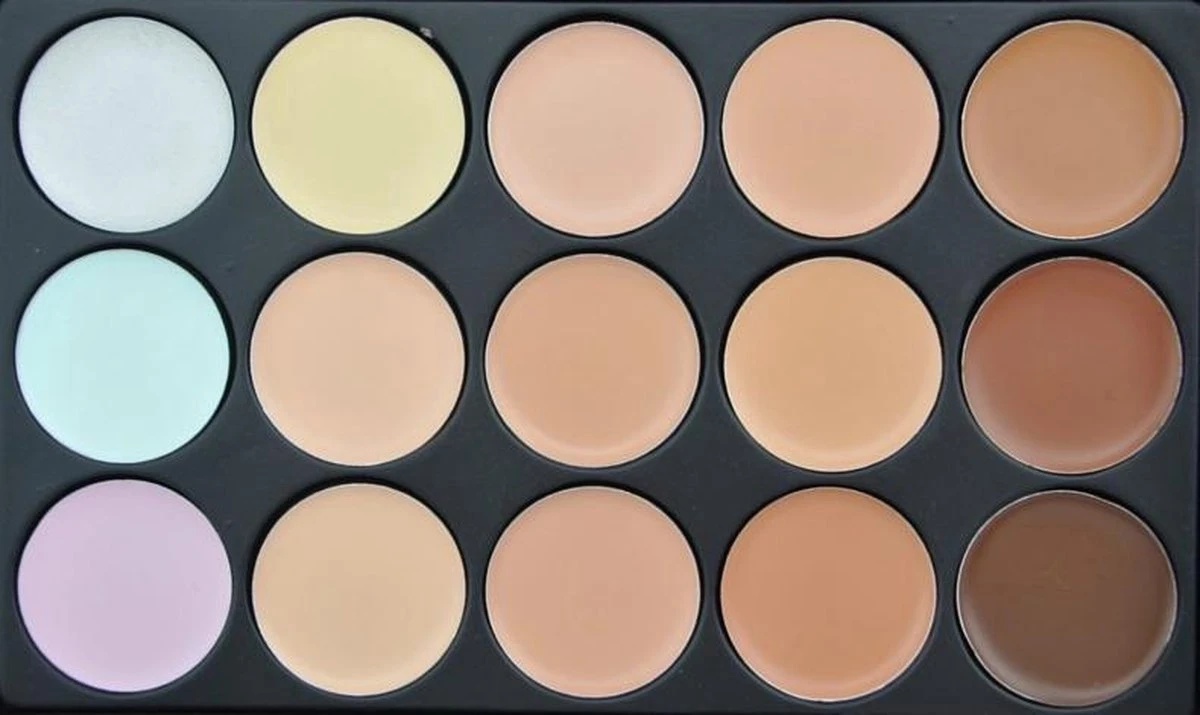 Evvie Contouring Set/ Concealer Palette Met 10-delige Kabuki Kwasten Set 10 Evvie Contouring Set/ Concealer Palette Met 10-delige Kabuki Kwasten Set - Afbeelding 10