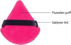 Merkloos Powder Puff - Beauty Blender - Powder Puff Driehoek - 5 Stuks - Hot Pink -GlowBelle Verkoopwinkel 1200x767