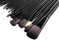 Make-up Kwasten Set - Professionele Kwasten - 24-delig Met Tasje - Cosmetica Kwasten - Zwart - Rheme -GlowBelle Verkoopwinkel 1200x813 2