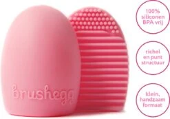 Make Up Kwasten Reiniger - Egg Roze - BrushEgg - Kwastenreiniger -GlowBelle Verkoopwinkel 1200x842 3