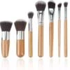 10-delig Bamboe Make-up Geschenkset- Make-up Kwasten - Make Up Brush- Poederkwast -Make Up Penselen Set -Foundation Kwast- Poeder Kwast- Concealer Brush- Lip Brush