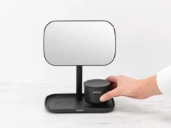 Brabantia ReNew Make-up Spiegel - Met Accessoireschaal - Dark Grey -GlowBelle Verkoopwinkel 1200x900 11