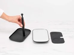 Brabantia ReNew Make-up Spiegel - Met Accessoireschaal - Dark Grey -GlowBelle Verkoopwinkel 1200x900 12