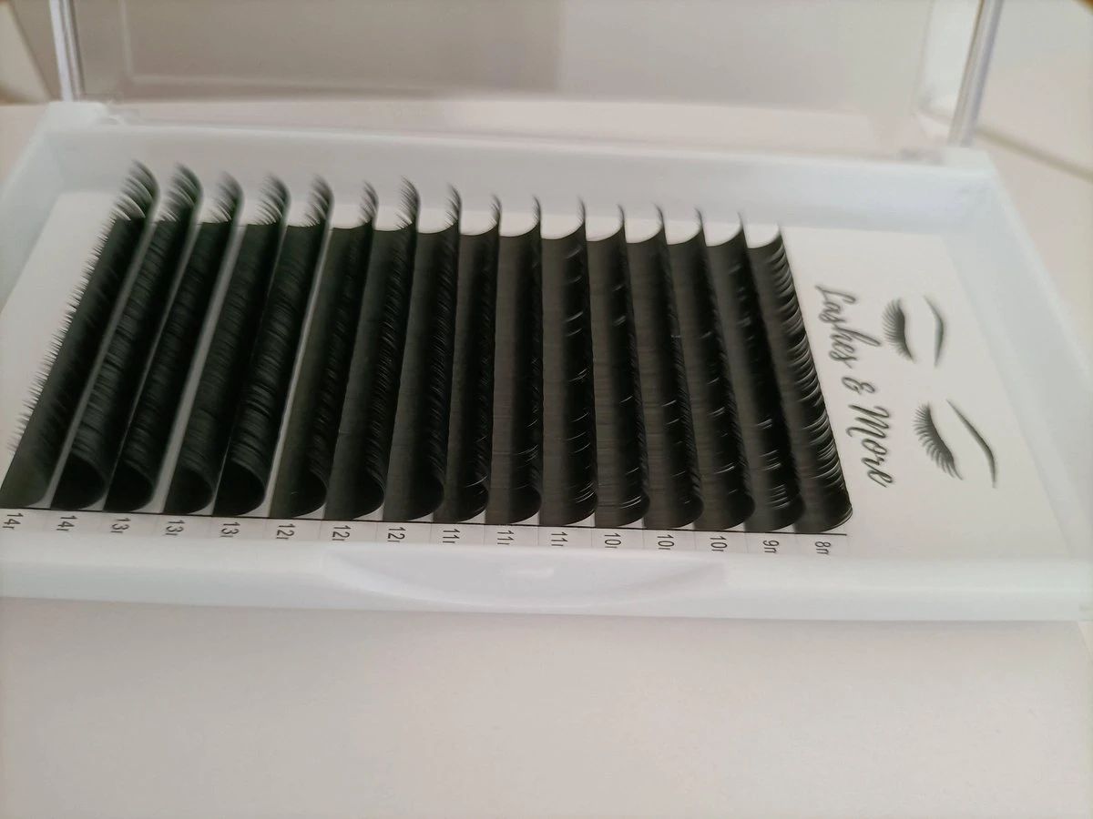 Lashes & More - Wimperextensions - One By One - D Krul – Dikte 0.20 – Lengte Mixed – 16 Rijen In Een Tray - Nepwimpers - Flat Lashes - Verkrijgbaar In C En D Krul En In Dikte 0.15 En 0.20 5 Lashes & More - Wimperextensions - One By One - D Krul – Dikte 0.20 – Lengte Mixed – 16 Rijen In Een Tray - Nepwimpers - Flat Lashes - Verkrijgbaar In C En D Krul En In Dikte 0.15 En 0.20 - Afbeelding 5