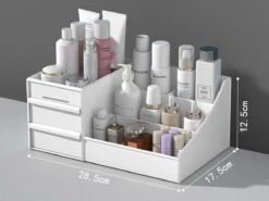 Make-Up Organizer - Cosmetica - Opbergdoos - Wit - Nagellak - Creme - Sieraden - Pennenbakje - Bureau - Organizers - Make Up -GlowBelle Verkoopwinkel 1200x901 10