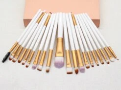 Evvie 20-delige Make-up Kwasten Set - Wit Goud 10 Evvie 20-delige Make-up Kwasten Set - Wit Goud -GlowBelle Verkoopwinkel 1200x901 13